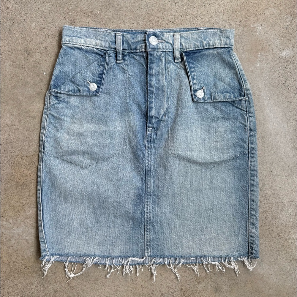 Gap High Waisted Denim Mini Skirt